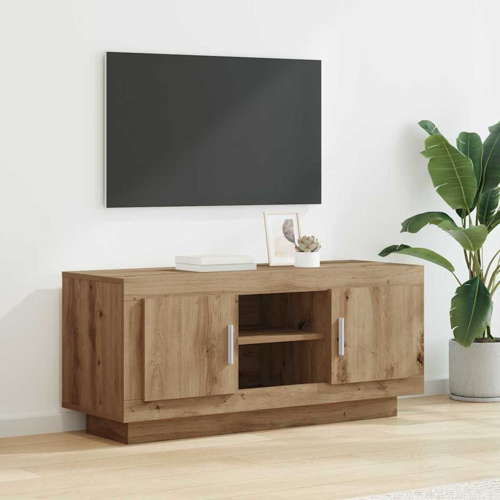 Mobile TV Rovere artigianale 102 x 35 x 45 cm Legno multistrato