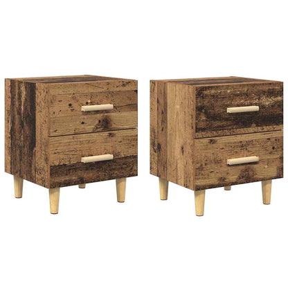 Armadietto per letto 2 pcs Legno vecchio 40 x 35 x 47.5cm