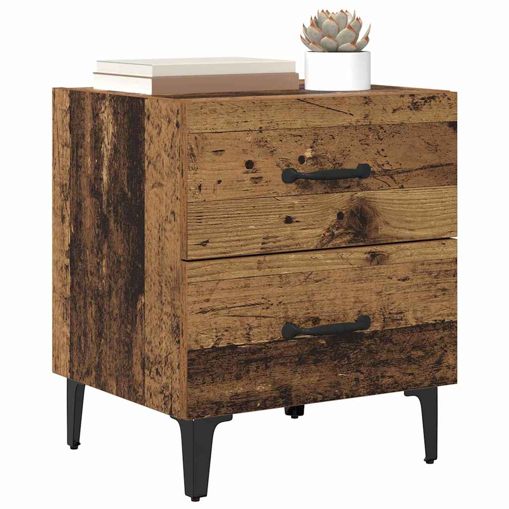 Armadietto per letto 2 pcs Legno vecchio 40 x 35 x 47,5 cm