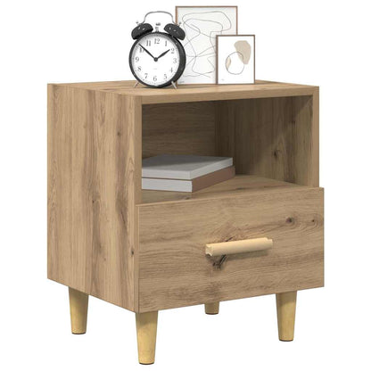 Armadio da Notte 2 pcs Rovere artigianale 40 x 35 x 47 cm