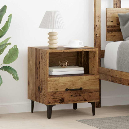 Armadio da Notte con cassetto Legno vecchio 40 x 35 x 47,5 cm