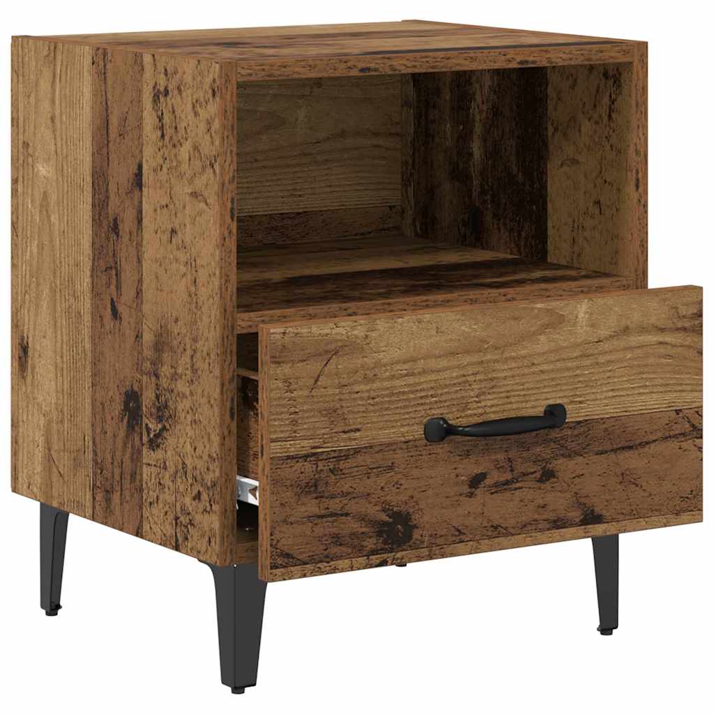 Armadio da Notte con cassetto Legno vecchio 40 x 35 x 47,5 cm