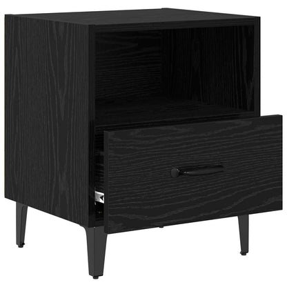 Armadio da Notte 2 pcs Rovere nero 40 x 35 x 47,5 cm