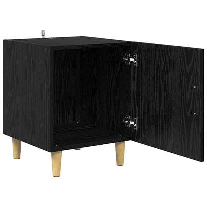 Armadio da Notte 2 pcs Rovere Nero 40 x 40 x 50 cm