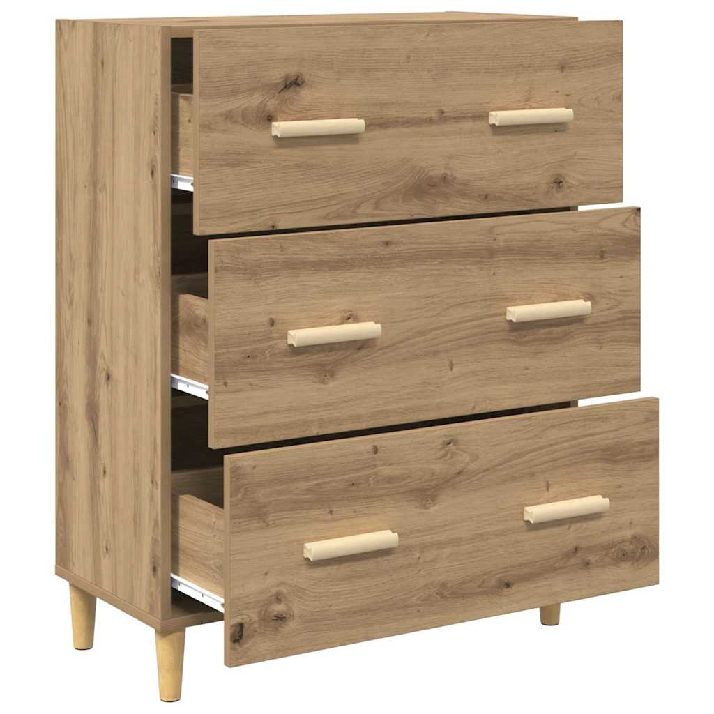 Credenza Rovere artigianale 69,5 x 34 x 90 cm Legno multistrato