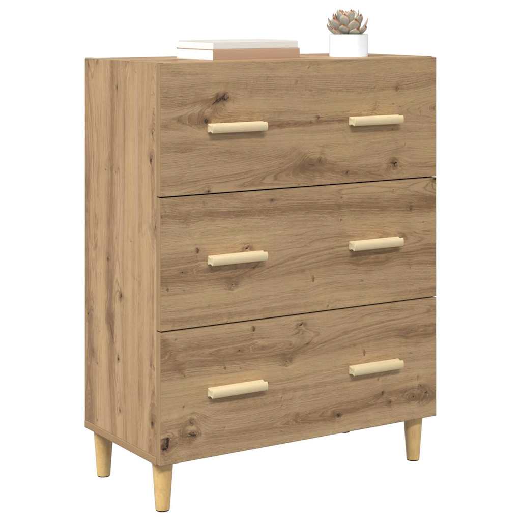 Credenza Rovere artigianale 69,5 x 34 x 90 cm Legno multistrato