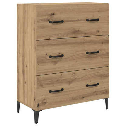 Credenza con cassetto Rovere artigianale 69,5 x 34 x 90 cm