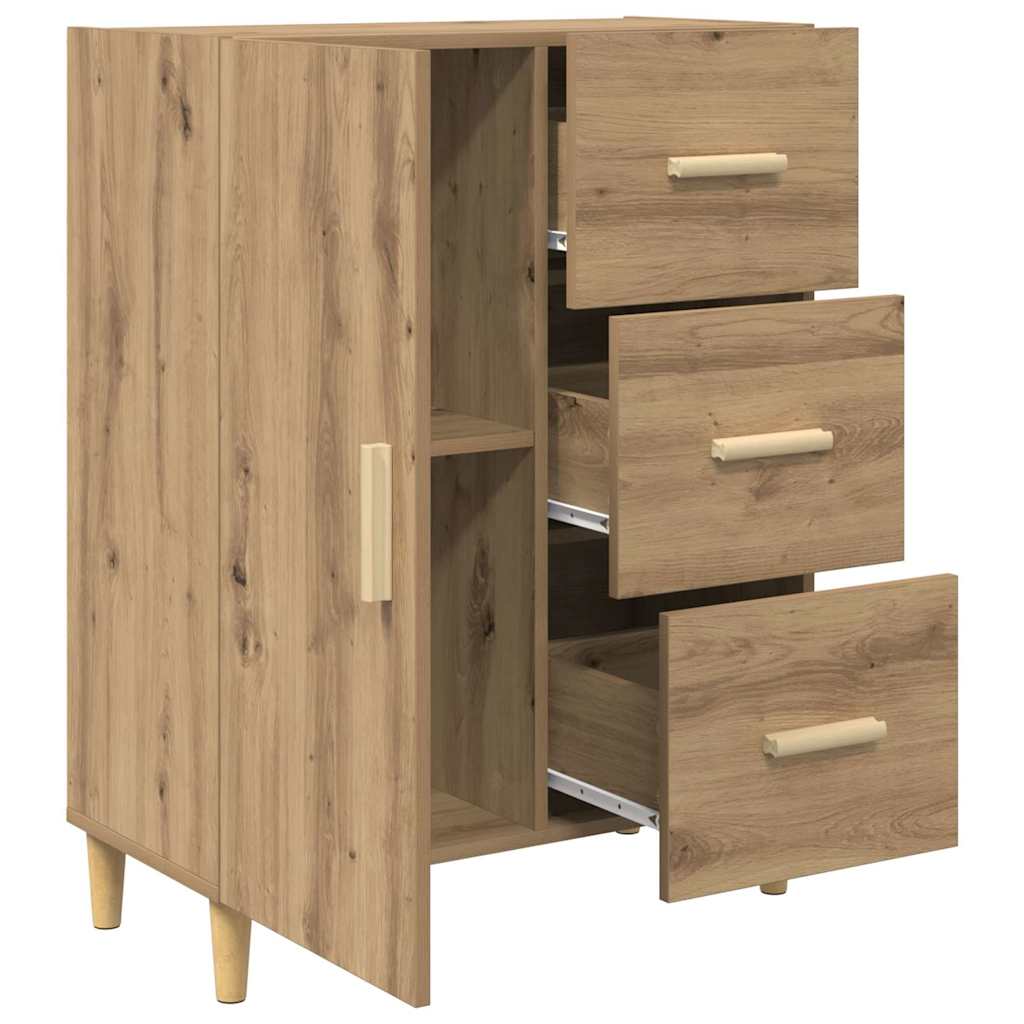 Credenza Rovere artigianale 34 x 69.5 x 90 cm Legno multistrato
