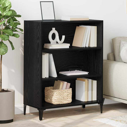 Credenza Rovere Nero 69,5 x 32,5 x 90 cm Legno multistrato