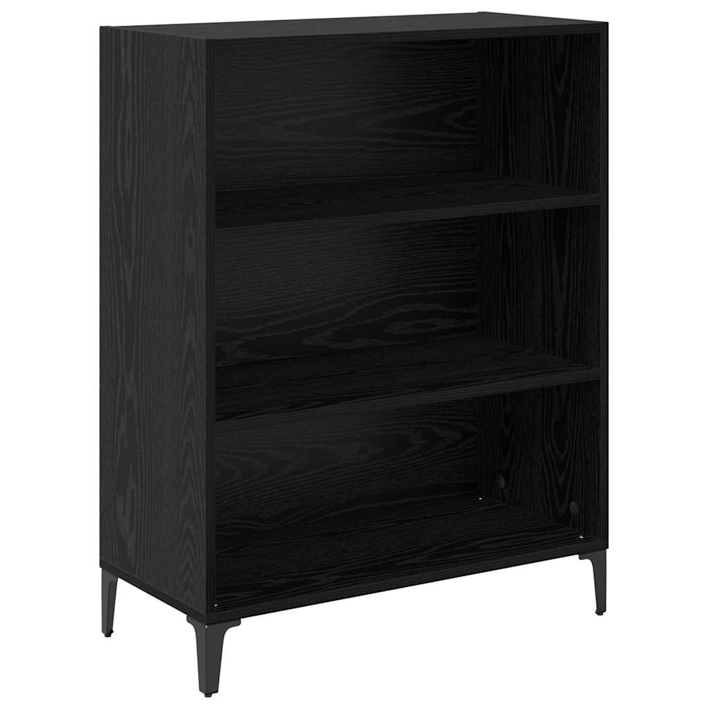 Credenza Rovere Nero 69,5 x 32,5 x 90 cm Legno multistrato