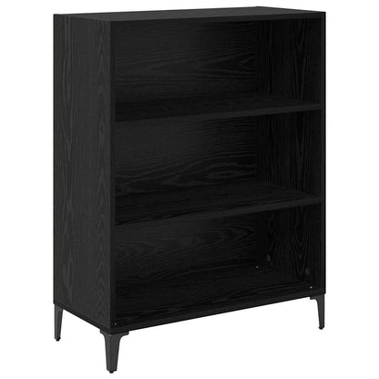 Credenza Rovere Nero 69,5 x 32,5 x 90 cm Legno multistrato