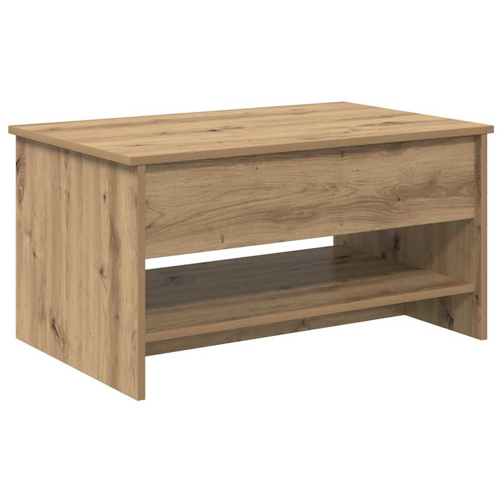 Tavolino da salotto Rovere artigianale 80 x 50,5 x 41,5 cm