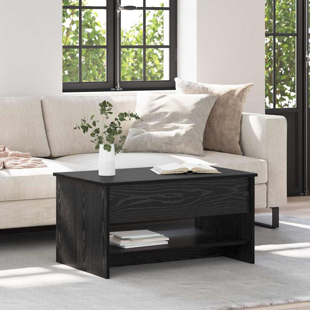 Tavolino da salotto Rovere Nero 80 x 50,5 x 41,5 cm