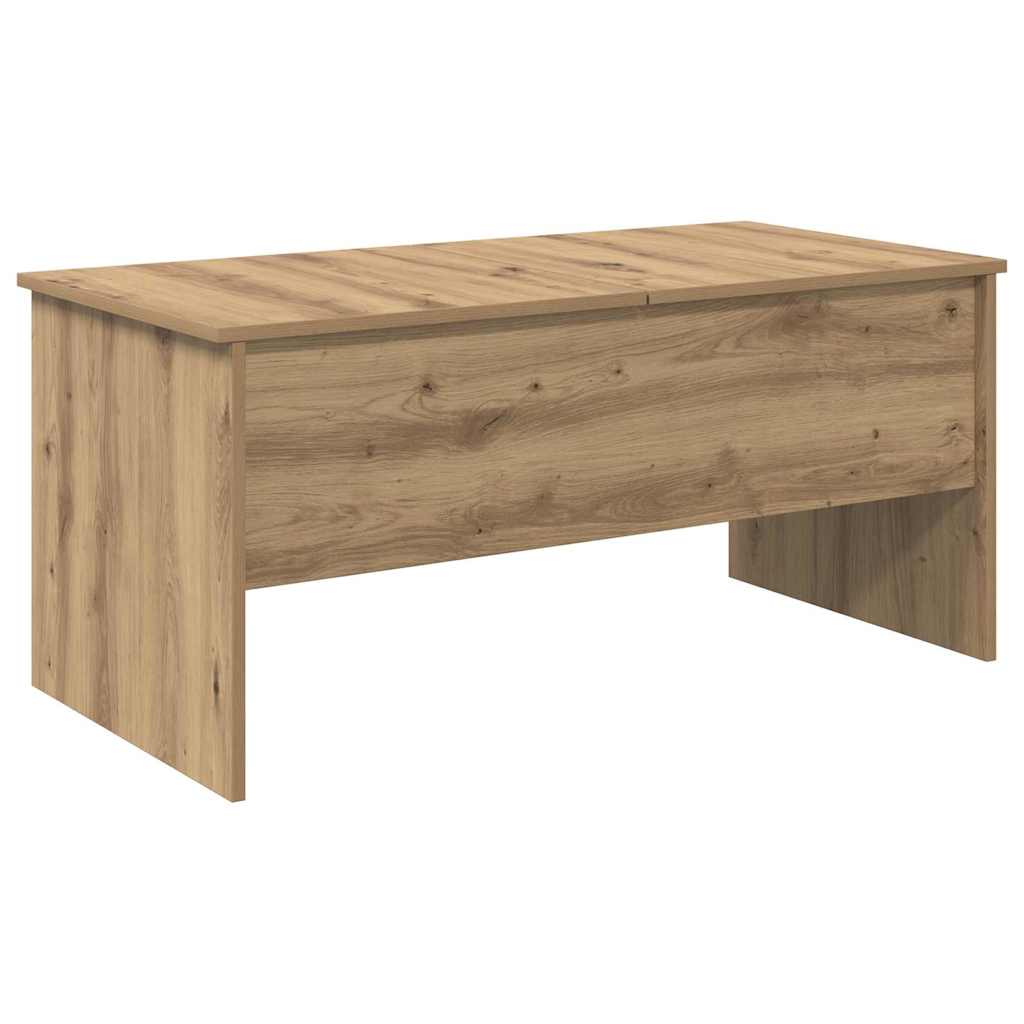 Tavolino da salotto Rovere artigianale 102 x 50,5 x 46,5 cm