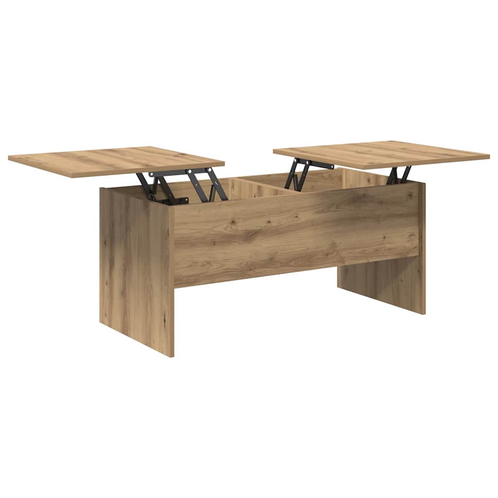 Tavolino da salotto Rovere artigianale 102 x 50,5 x 46,5 cm
