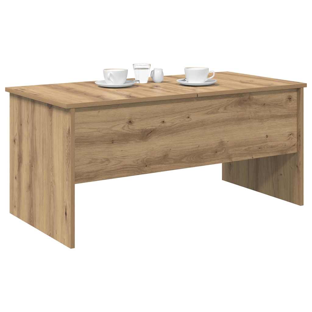 Tavolino da salotto Rovere artigianale 102 x 50,5 x 46,5 cm