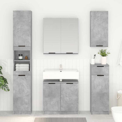 Mobile da Bagno con porta Grigio cemento 64,5 x 33,5 x 59 cm