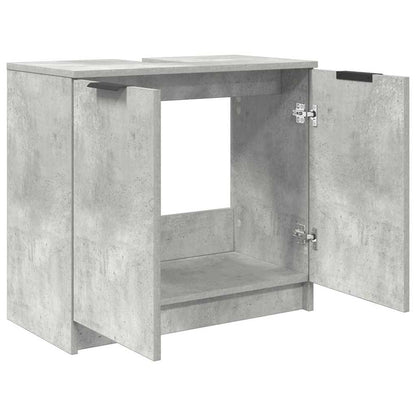 Mobile da Bagno con porta Grigio cemento 64,5 x 33,5 x 59 cm