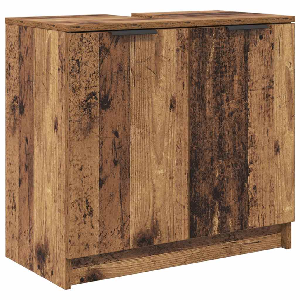 Mobile da Bagno con porta Legno vecchio 64,5 x 33,5 x 59 cm