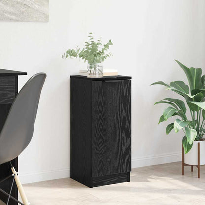 Credenza Rovere Nero 30 x 30 x 70 cm Legno multistrato