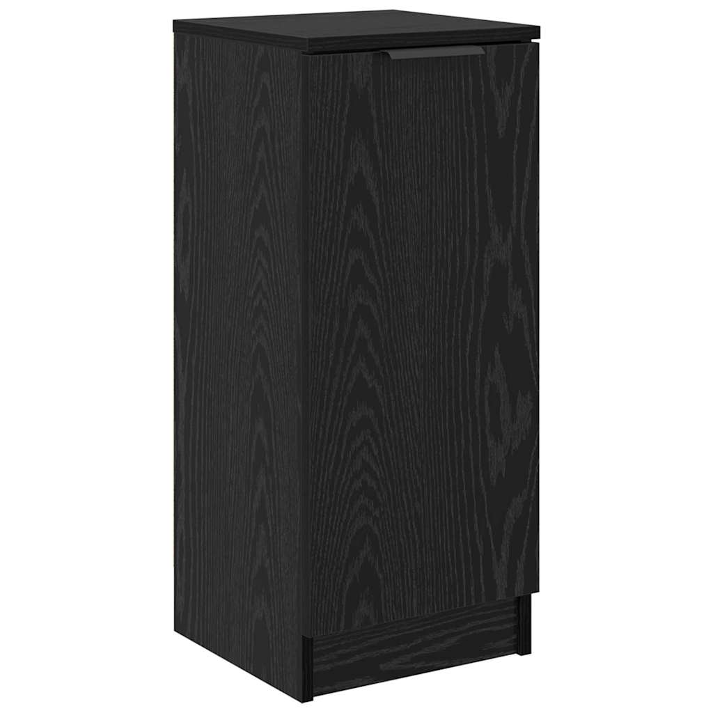 Credenza Rovere Nero 30 x 30 x 70 cm Legno multistrato