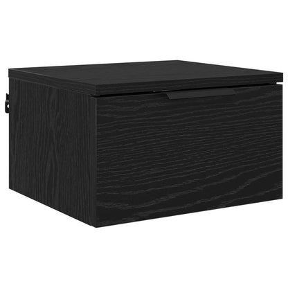 Armadio da Notte Rovere Nero 34 x 30 x 20 cm Legno multistrato