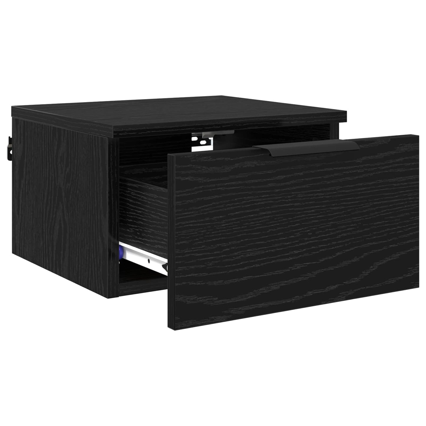 Armadio da Notte Rovere Nero 34 x 30 x 20 cm Legno multistrato