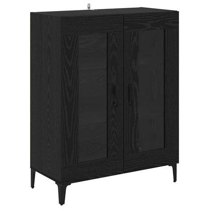 Credenza Rovere Nero 69,5 x 34 x 90 cm