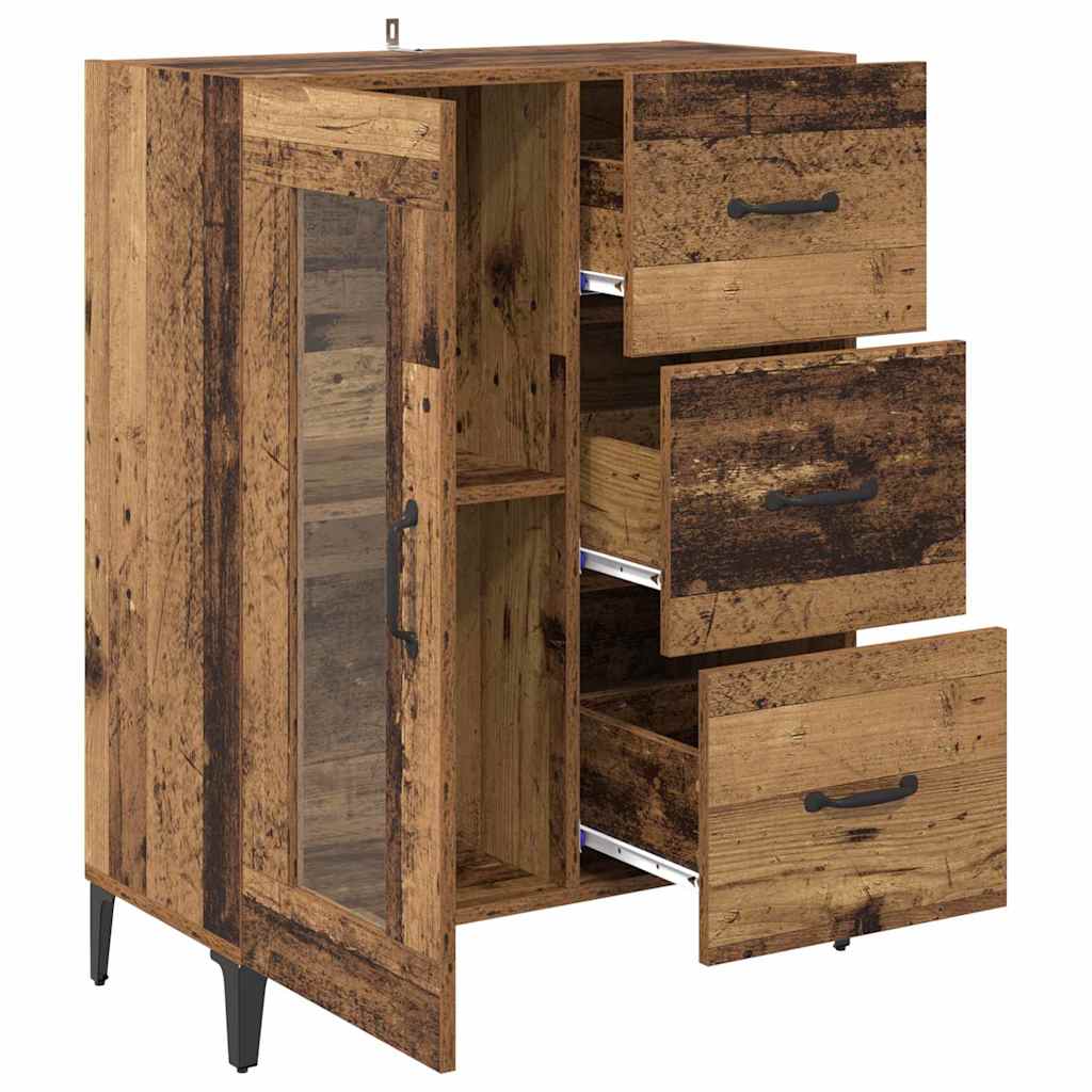Credenza con cassetto Legno vecchio 69,5 x 34 x 90 cm