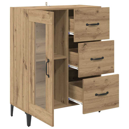 Credenza con cassetto Rovere artigianale 69,5 x 34 x 90 cm