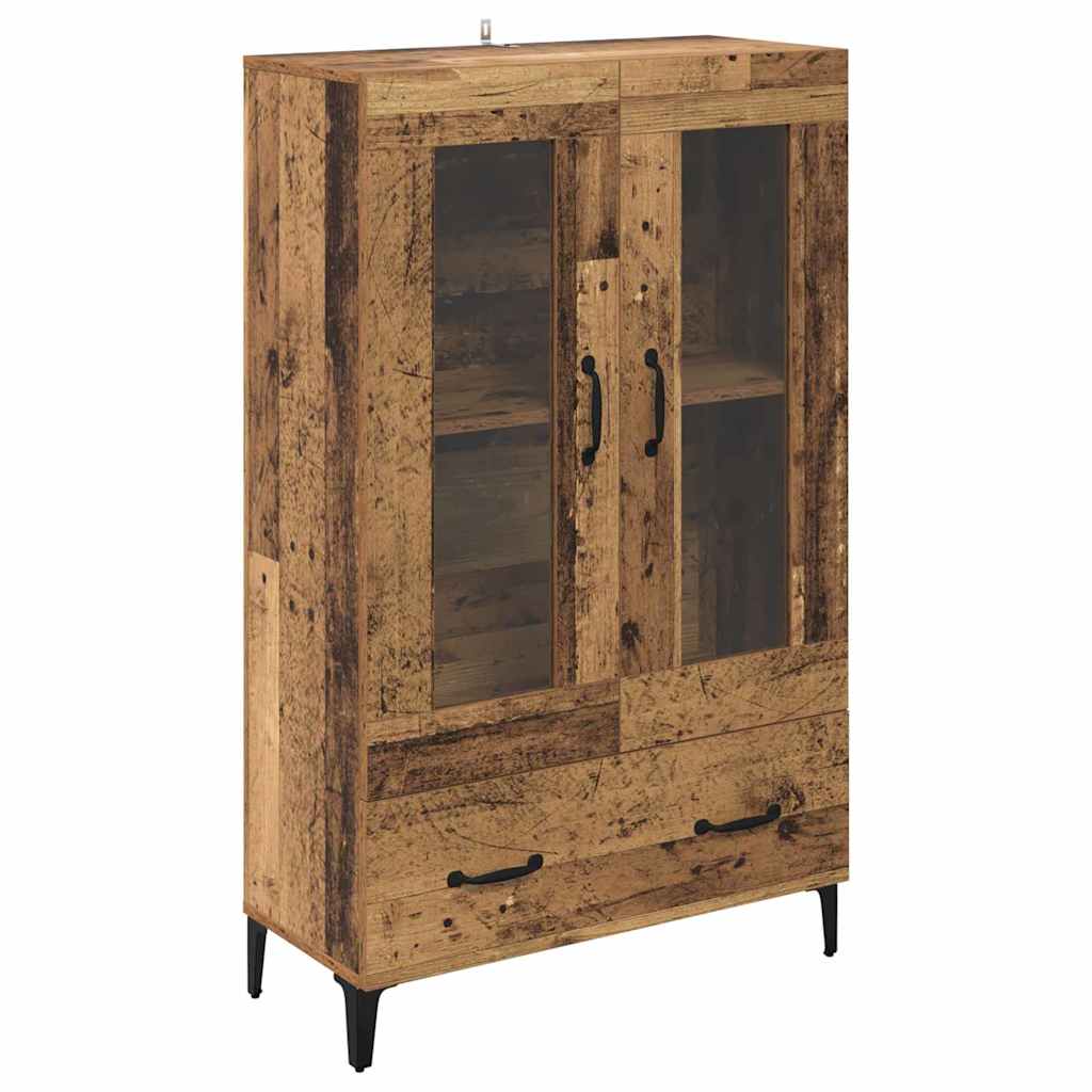 Credenza con cassetto Legno vecchio 70 x 31 x 115 cm