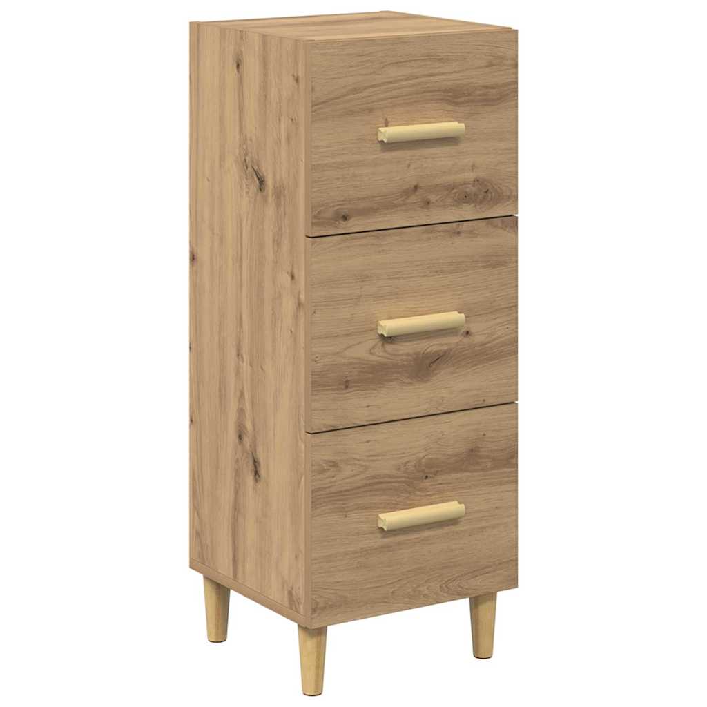 Credenza Rovere artigianale 34,5 x 34 x 90 cm Legno multistrato