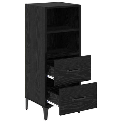 Credenza Rovere nero 34 x 34,5 x 90 cm Legno multistrato