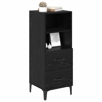 Credenza Rovere nero 34 x 34,5 x 90 cm Legno multistrato