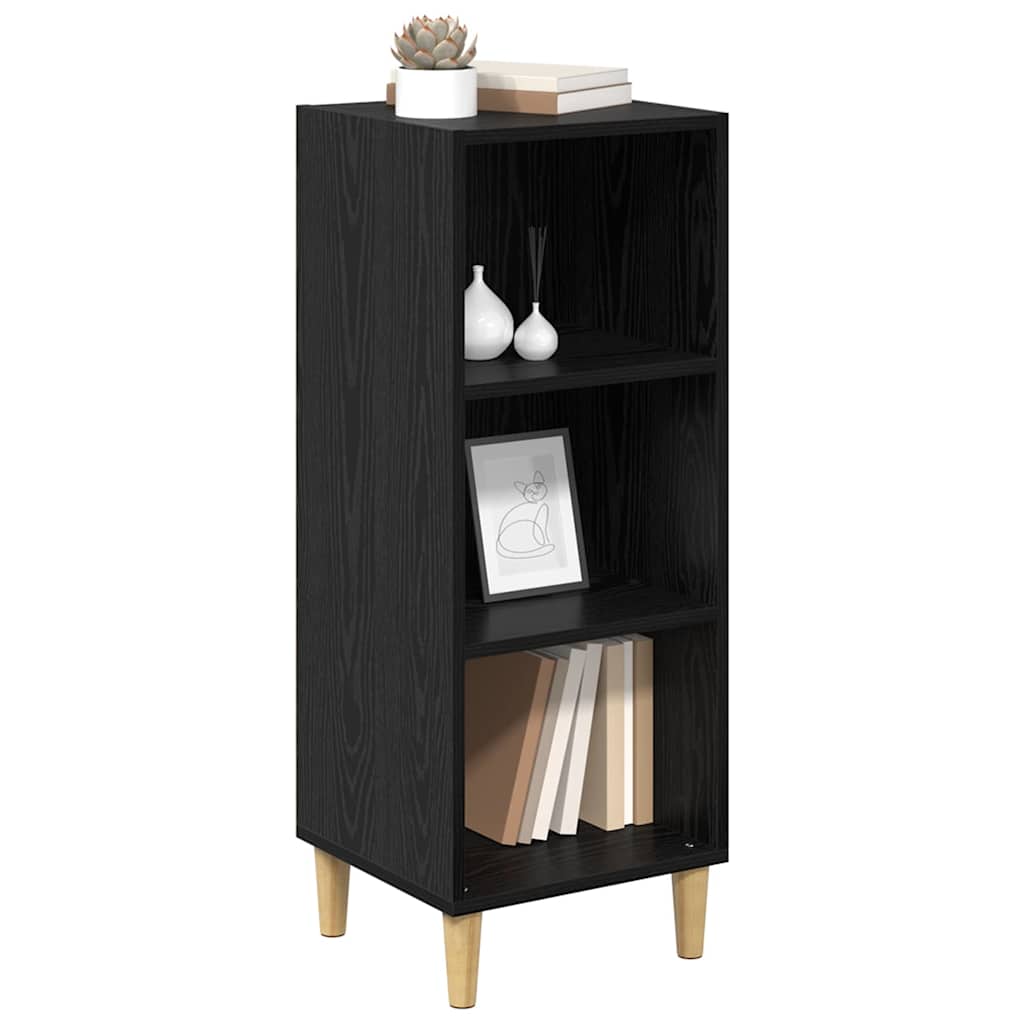 Credenza Rovere Nero 34,5 x 32,5 x 90 cm Legno multistrato