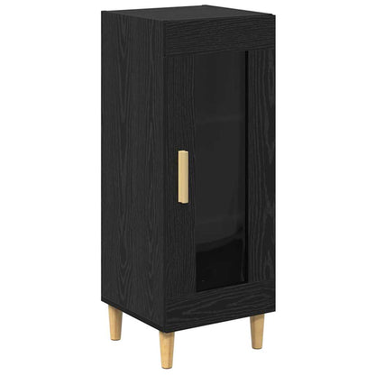 Credenza Rovere Nero 34,5 x 32,5 x 90 cm Legno multistrato