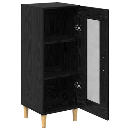 Credenza Rovere Nero 34,5 x 32,5 x 90 cm Legno multistrato