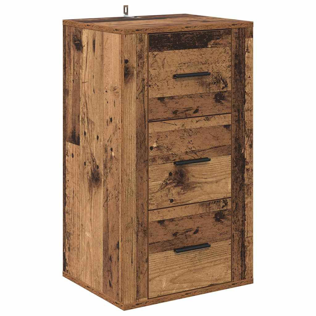 Credenza Legno vecchio 40 x 33 x 70 cm Legno multistrato
