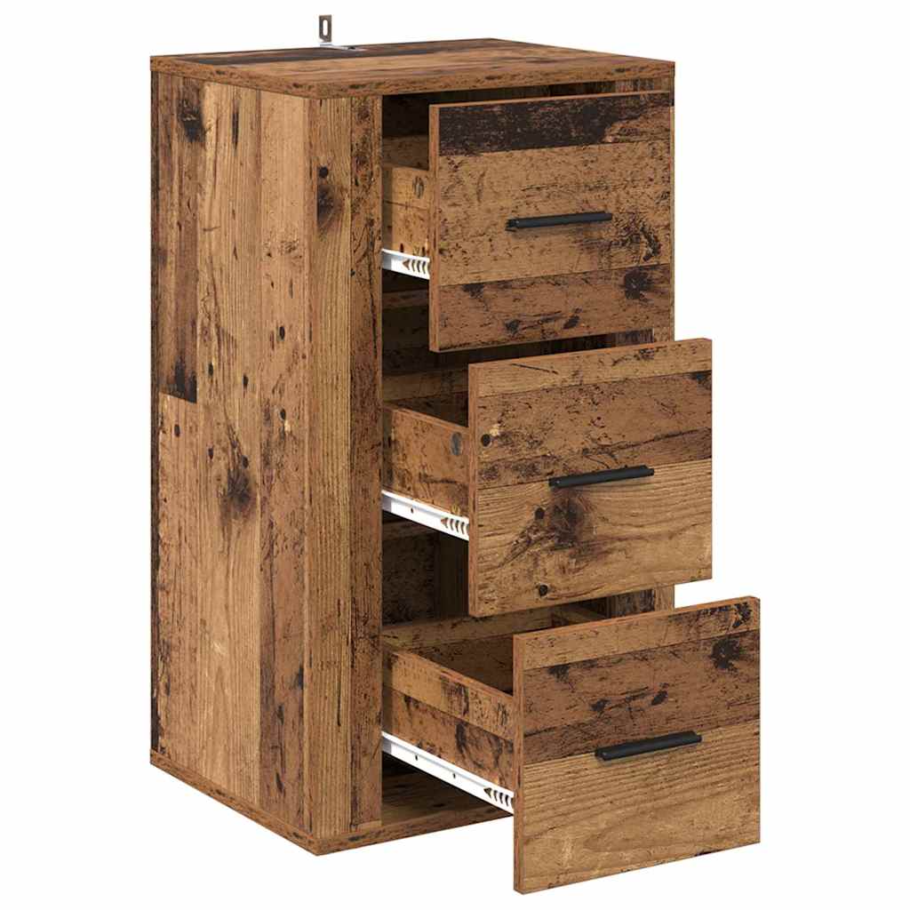 Credenza Legno vecchio 40 x 33 x 70 cm Legno multistrato
