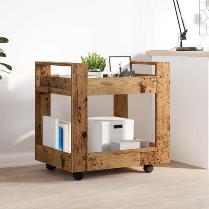 Carrello da Scrivania Legno vecchio 60 x 45 x 60 cm