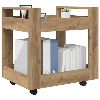 Carrello da Scrivania Rovere artigianale 60 x 45 x 60 cm