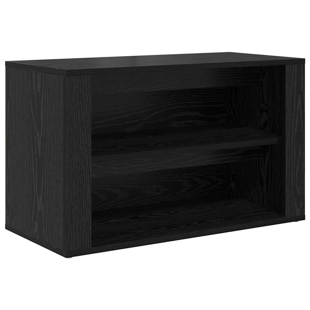 Scarpiera Rovere nero 75 x 35 x 45 cm Legno multistrato
