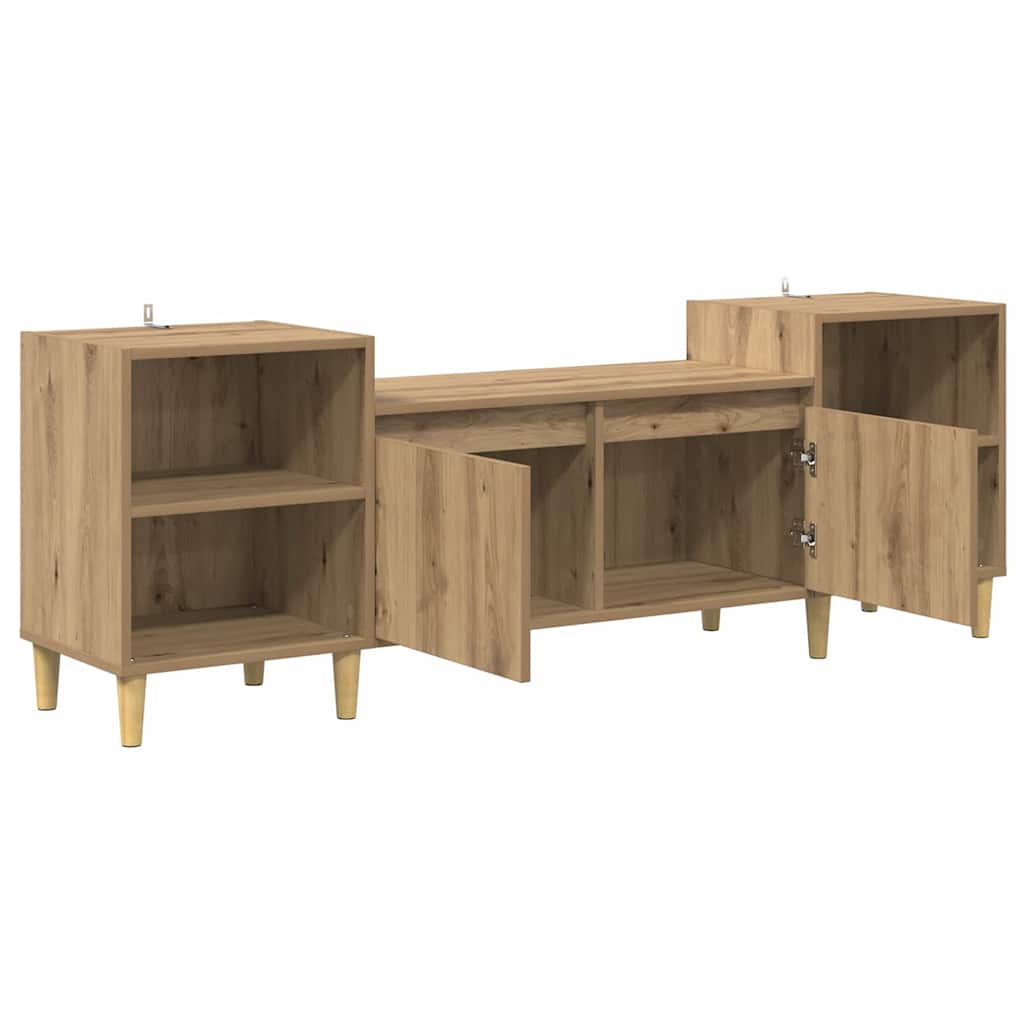 Mobile TV Rovere artigianale 160 x 35 x 55 cm Legno multistrato