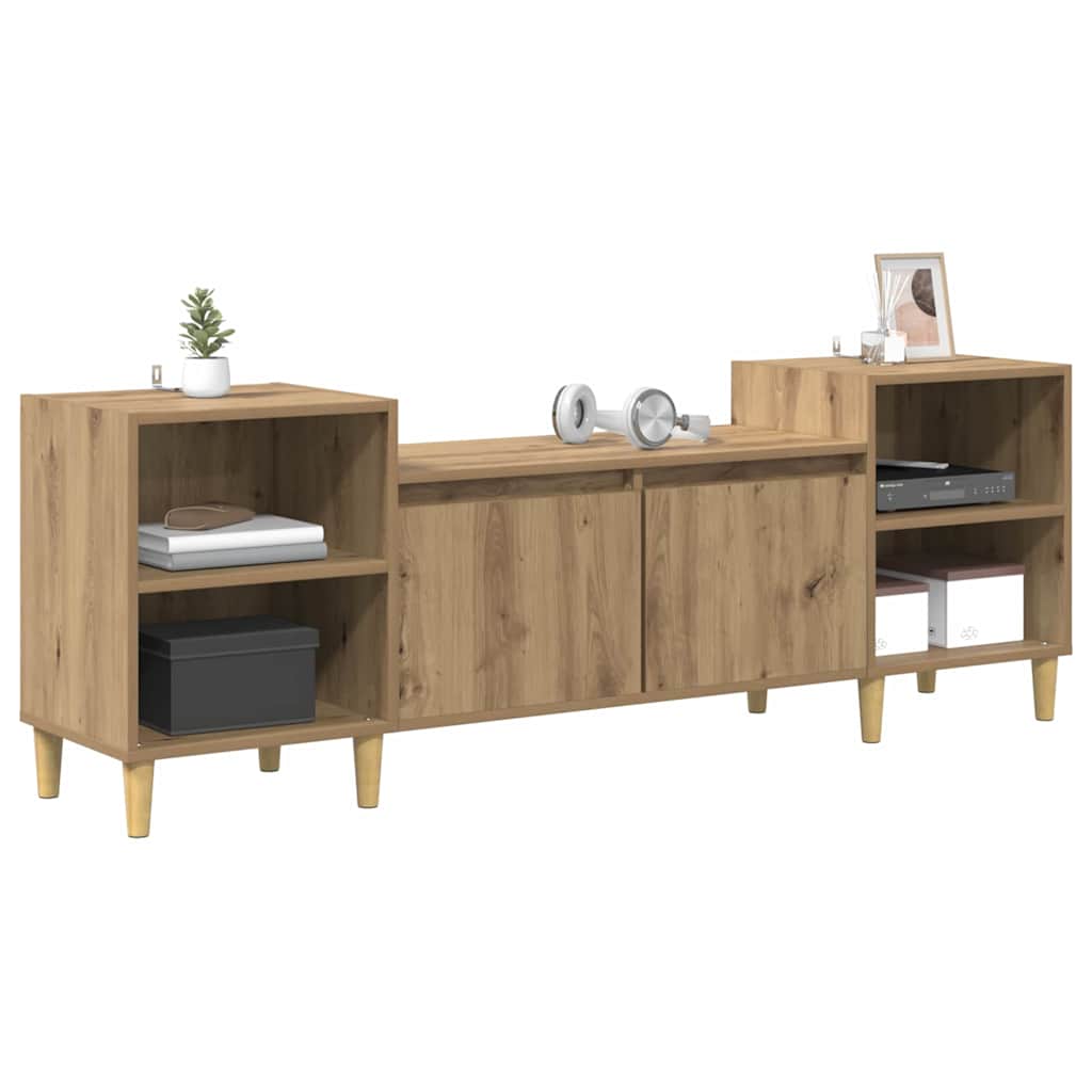Mobile TV Rovere artigianale 160 x 35 x 55 cm Legno multistrato