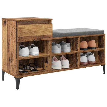 Mobile per scarpe con cassetto Legno vecchio 102 x 36 x 60 cm