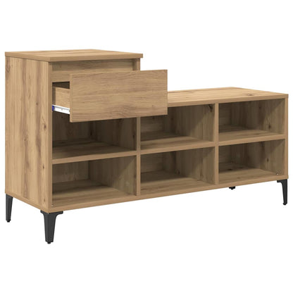 Mobile per scarpe rovere artigianale 102 x 36 x 60 cm