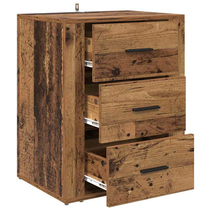Armadio da Notte con cassetto Legno vecchio 35 x 50 x 60 cm