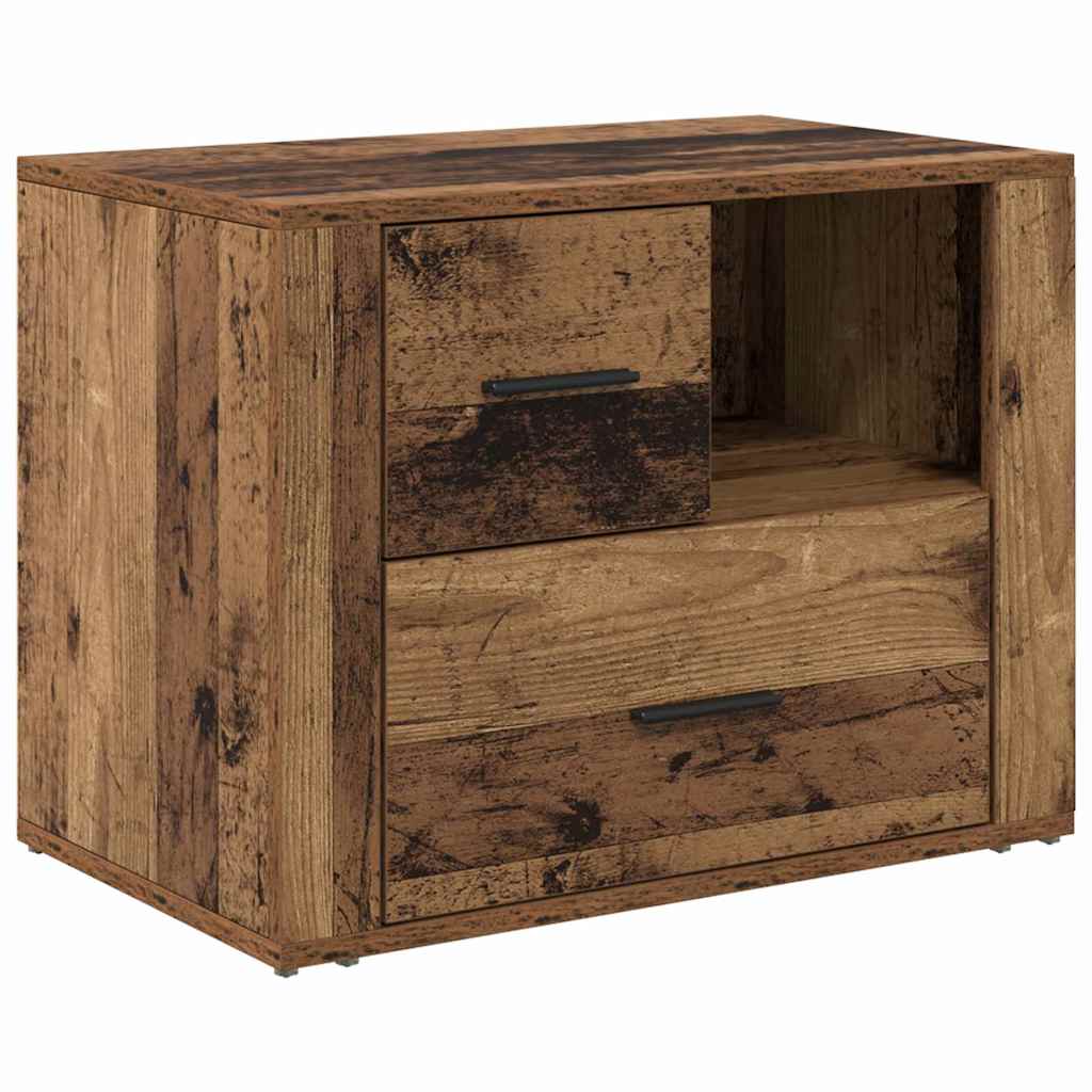 Armadio da Notte con cassetto Legno vecchio 35 x 60 x 50 cm