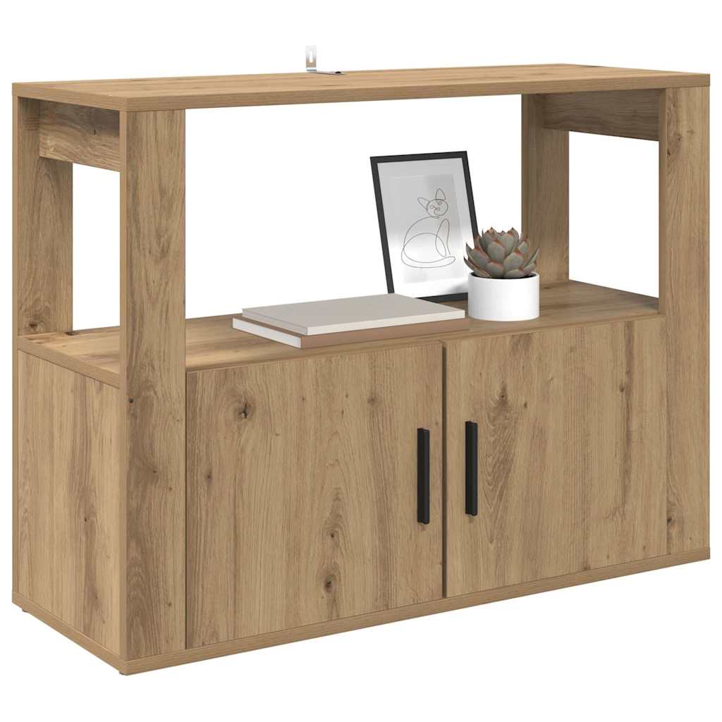 Credenza rovere artigianale 80 x 30 x 60 cm Legno multistrato