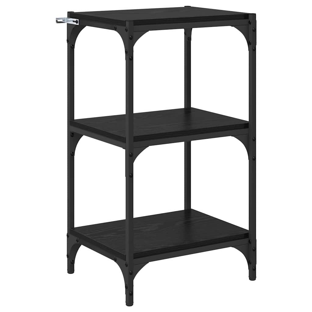 Armadio per Libri Rovere nero 40 x 33 x 70,5 cm